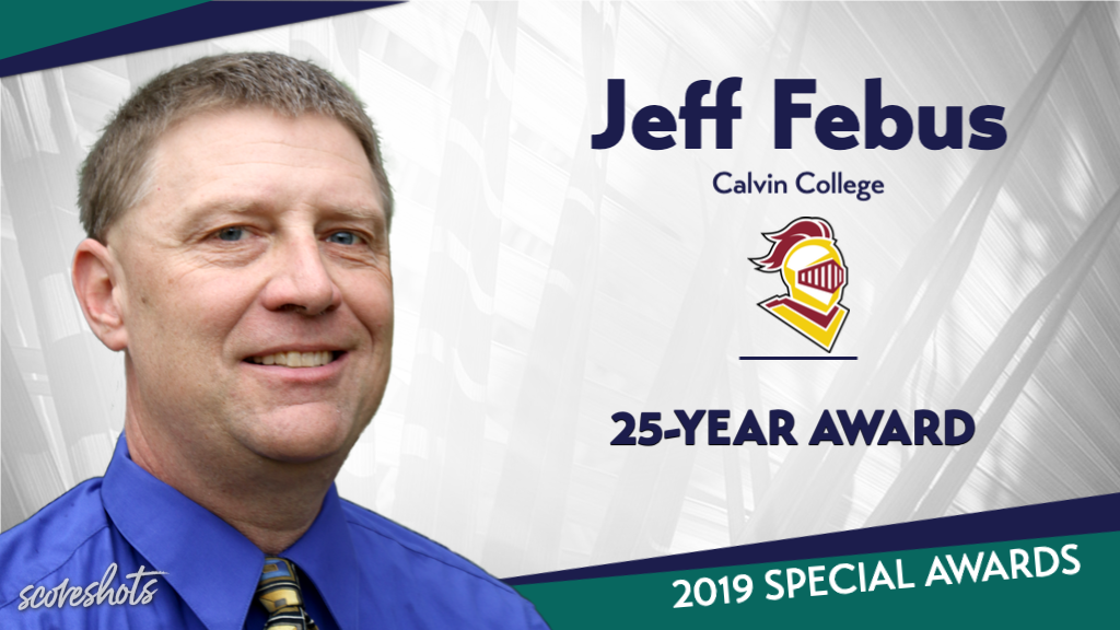 2019 Special Awards Salute: Jeff Febus (Calvin College), CoSIDA 25-Year Award
